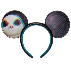 Disney Nightmare Before Christmas Jack Skellington Ears Headband Halloween New